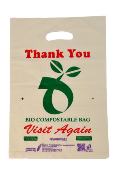Bio Compostable Shopping Bags ( D Cut )