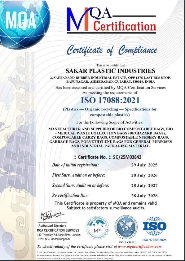 ISO 17088 SAKAR PLASTIC INDUSTRIES
