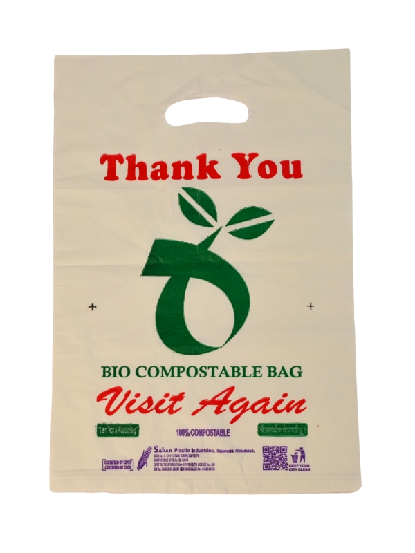 Bio Compostable Shopping Bags ( D Cut )